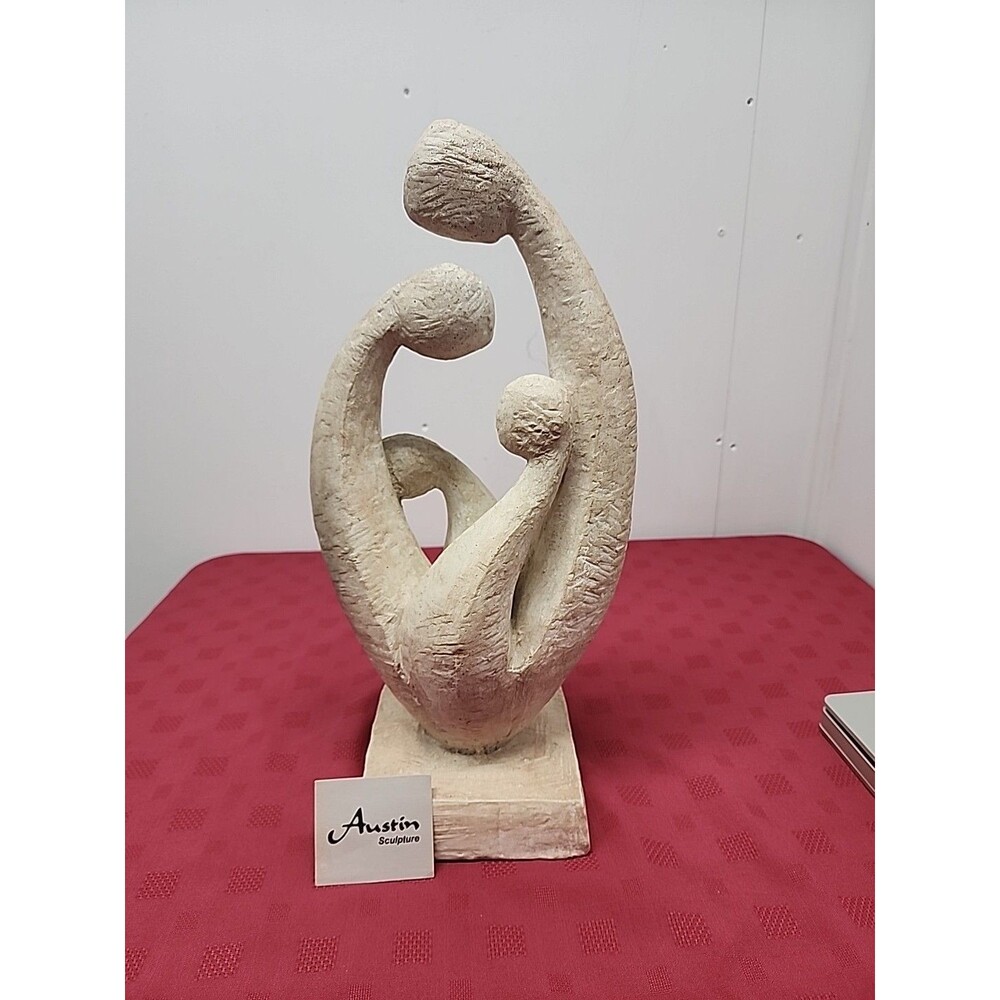 Yael Shalev Family Abstract  Sculpture In Cement By Austin Productions 1983